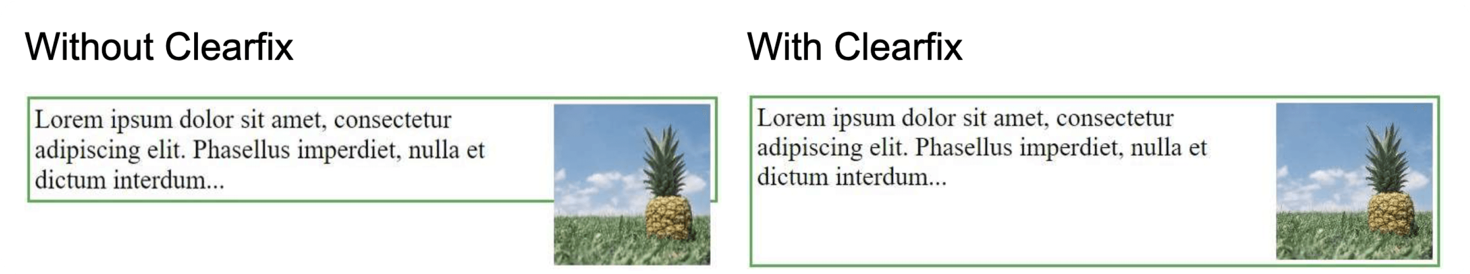 Clearfix example